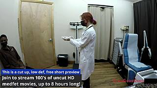 Brunette Nurse Jewels Gives Yearly Physical To Patient With Feet Fetish And Tickling