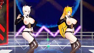 Big Ass Big Tits Lady in Black Transparent Lingerie - Killer Encounter!