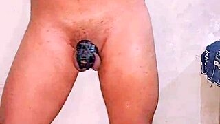 why strip tease naked dance as pakistani shemale kinner in bunny costume with dildo toys?