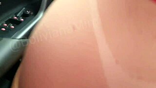 oh mimi sitting on her prince's thing in the car driver's seat in broad daylight on busy street...