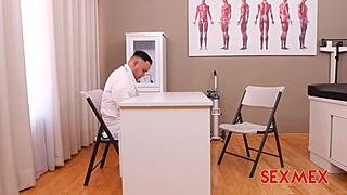 i'm naty delgado getting a health check with big ass blowjob, latina creampie fucking, and quickie tits action