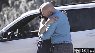 Milf Wife Joins Cheater Husband in Threesome with Busty Brunette Side Chick Featuring Blowjob and Doggystyle