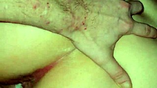 Daddy Pounds Amber's Wet Pussy from Behind in Homemade Couple Action