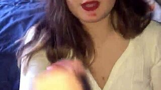 why not try this lipstick blowjob and handjob until you cum?