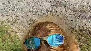 Loira Casada Paulista Blonde Gives Ass to Carioca Lover on Beach