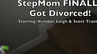 stepmom cougar deepthroats big cock in doggystyle roleplay after divorce
