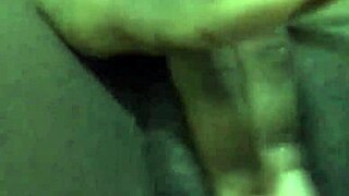 Black wet pussy hints at solo masturbation with creampie finish