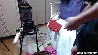 Maxine X Shoves Dildo Deep In Her Big Ass And Pussy For Solo Orgasm