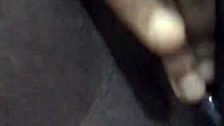 Black wet pussy hints at solo masturbation with creampie finish