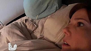 stepmom and stepson share emotional taboo fuck for survival in pov scene