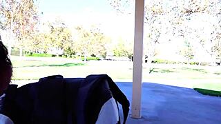 Petite black cutie gets first time clothes ripped in dripping wet pussy quickie with orgasm.