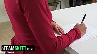 Will Santa Cum Early This Year with Blonde Blowjob Double Sucking Ball Licking Spanking Orgasm?