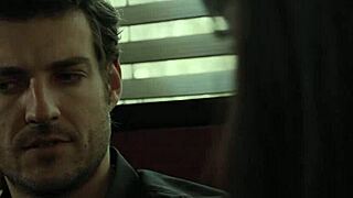 Hot ebony babe ana foxxx contrasts calm with crazy ride on lovers huge white dick