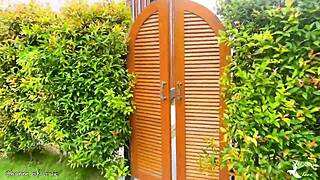 oh gosh, i mean the gardener and this beautiful lady out in the garden... they're like so cute together outdoors, y'know? it's all natural and skinny japanese vibe with some public fun!!