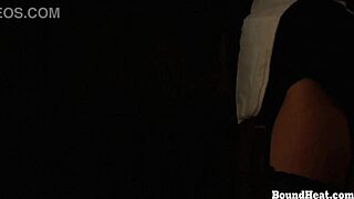 We're two hot horny lesbian slaves kissing, fingering, and orgasming together in bondage domination.