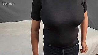 Indian Stepsister with Big Natural Tits Rides Cock Cowgirl Style After Work in Wet Hairy Pussy