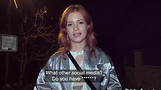 Public Agent Makes Ginger Redhead Squirt Hard On Monster Cock Outdoors