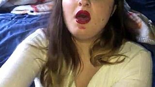 why not try this lipstick blowjob and handjob until you cum?
