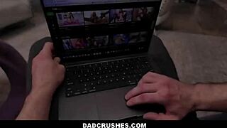 skinny blonde teen 18+ thea summers experiences intense moment with big cock stepdad mike mancini in pov