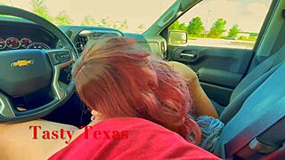 Smoking hot sexy milf hitchhiker drained my balls dry for a ride