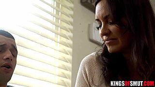 Stepmom intensely fucks stepson to stop his excessive jerking off sessions.