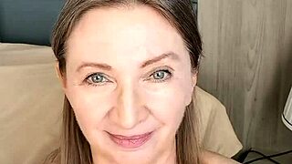 Subtle Tease Of Busty Stepmom's Homemade Blowjob With Futanari Twist And Two Cocks In Pov Action