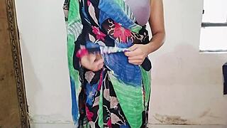 Bhabhi turns to hubby for help with devar's porn addiction in desi hindi audio featuring big ass tits homemade close up.