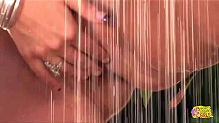 two lovely blondes in the garden sharing a gentle kiss and light touch