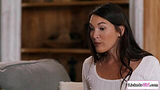 Big tits ebony dives into steamy threesome, scissoring and licking pussy with roommate and girlfriend in dorm