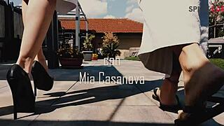 First Time in Swinger Club Features Public Sex with Blowjob and Facial Cumshot