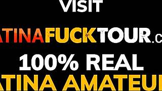 provocative amateur latina babe deepthroats white dick in hardcore cowgirl riding with cum in mouth