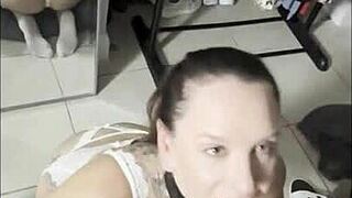 Subtle Tease Of Sucking Bully's Huge Dick At Stepson's Wild Birthday Bash