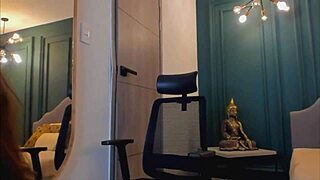 frida klein moves seductively while dancing in her sexy black lingerie for the camera