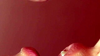 Step sister gets intense facial in close up action!