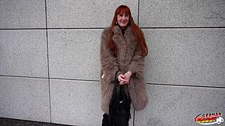 German Scout Picks Up Skinny Tall Redhead Ginger Girl Soley Summer For First Time Rough Casting Fuck With Squirting Orgasm.