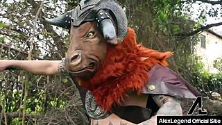 Watch Minotaur Legend Get Ridden Hard By Dominating Hottie Nicole Aniston!