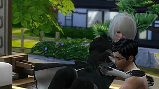 Voyeur Catches Sims 4 Couple In Bath Blowjob And Cum-Filled Sex