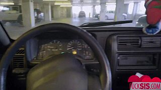 nicole rey gets bent over in car for pov doggystyle with blonde latina teen 18+