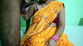 Indian Mother Passionately Fucks Her Son's Tuition Teacher in Bedroom with Moans and Creampie.