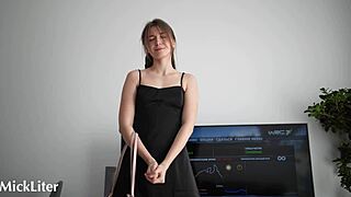 caught my cute step-sister stealing cash so she paid with doggystyle sex