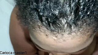 safada chupando com vontade that big black cock on her big natural tits 😏🍆