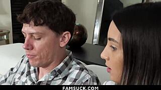 Cute teen 18+ Natalia Nix bends to stepbrother's taboo demands in hardcore fantasy