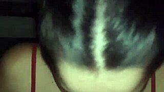 hey, watch this cute brunette girlfriend debora prado give deepthroat blowjob on my big cock at night