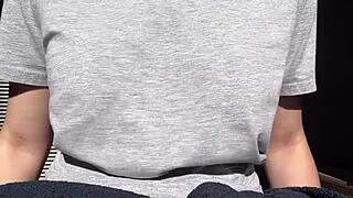 Horny stepmom Artemisia Love bounces big boobs outdoor