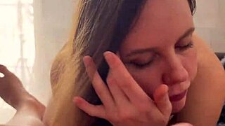 Hey check out this quick homemade pov sex with my milf wife including deepthroat and creampie close up