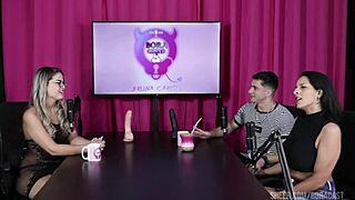 Compilados of Digão da Ilha and Kel Abate in Bora Cast with Bruna Carlos Part 1 on Sheer Red