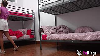 Horny landlady Valeria Del Rio contrasts bed purchase with bent over doggystyle fucking.