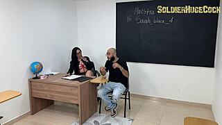 fucking the new substitute teacher with big cock - sarah black - soldierhugecock