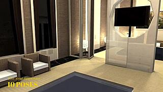 Imvu black market room 059 with anal apartment escort posing nude for erotic cock action