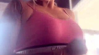 Fui treinar na academia com plug anal no cu e fiquei com tes�o